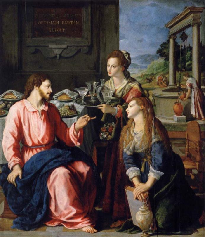ALLORI Alessandro Museum art historic Christ with Maria and Marta Germany oil painting art